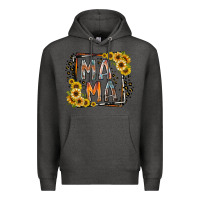 Charcoal Heather mama western Premium Hoodie - RacoonDesign