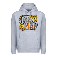 Heather Grey mama western Premium Hoodie - RacoonDesign
