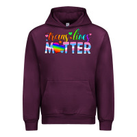Mauve Wine trans lives matter Urban Hoodie - HRA Design Shop