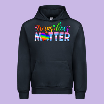 Trans Lives Matter Urban Hoodie Designed By Hra Design Shop
