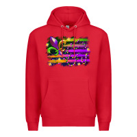 Red mardi gras flag Premium Hoodie - RacoonDesign