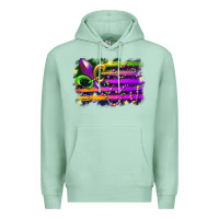 Seafoam mardi gras flag Premium Hoodie - RacoonDesign