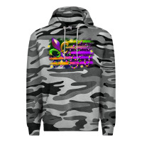 Slate Camo mardi gras flag Premium Hoodie - RacoonDesign