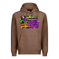 Chestnut mardi gras flag Premium Hoodie - RacoonDesign
