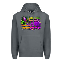 Rock mardi gras flag Premium Hoodie - RacoonDesign