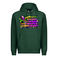 Sports Green mardi gras flag Premium Hoodie - RacoonDesign