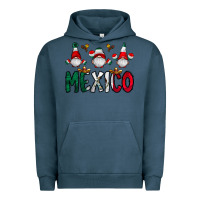 Pigment Midnight Navy mexico gnome Urban Hoodie - CowhideDigitalArt