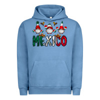 Pigment Pebble Blue mexico gnome Urban Hoodie - CowhideDigitalArt