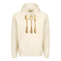 Tofu spoon fork knife fa element Premium Hoodie - FaDigitalArtStudio