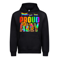 Black proud ally Urban Hoodie - HRA Design Shop