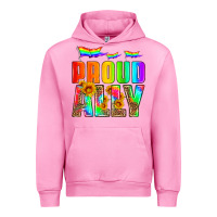 Fuchsia Pink proud ally Urban Hoodie - HRA Design Shop