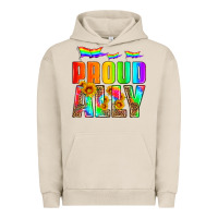 Pigment French Oak proud ally Urban Hoodie - HRA Design Shop