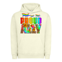 Pigment Pistachio proud ally Urban Hoodie - HRA Design Shop