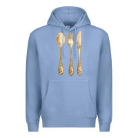 Colony Blue spoon fork knife fa element Premium Hoodie - FaDigitalArtStudio