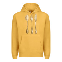 Mustard spoon fork knife fa element Premium Hoodie - FaDigitalArtStudio