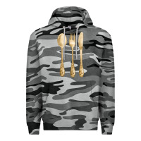 Slate Camo spoon fork knife fa element Premium Hoodie - FaDigitalArtStudio