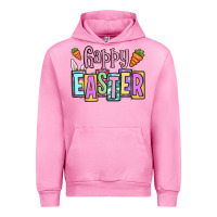 Fuchsia Pink Easter Day Happy Easter Urban Hoodie - OliviaCreatesArt