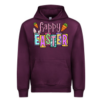 Mauve Wine Easter Day Happy Easter Urban Hoodie - OliviaCreatesArt