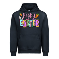 Navy Easter Day Happy Easter Urban Hoodie - OliviaCreatesArt