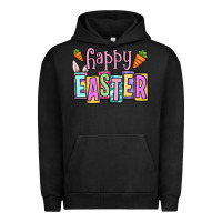 Pigment Black Easter Day Happy Easter Urban Hoodie - OliviaCreatesArt