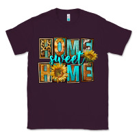 Plum Western Home Sweet Home Classic Tee - FaDigitalArtStudio
