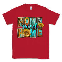 Red Western Home Sweet Home Classic Tee - FaDigitalArtStudio