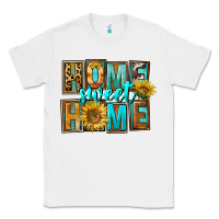 White Western Home Sweet Home Classic Tee - FaDigitalArtStudio