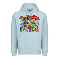 Blue Mist pride Premium Hoodie - CowhideDigitalArt