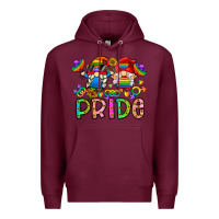 Burgundy pride Premium Hoodie - CowhideDigitalArt