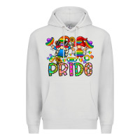 Dove Grey pride Premium Hoodie - CowhideDigitalArt