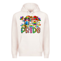 Pale Pink pride Premium Hoodie - CowhideDigitalArt