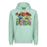 Seafoam pride Premium Hoodie - CowhideDigitalArt