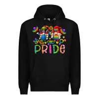 Black pride Premium Hoodie - CowhideDigitalArt