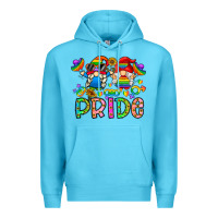 Ocean Blue pride Premium Hoodie - CowhideDigitalArt