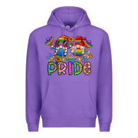 Purple pride Premium Hoodie - CowhideDigitalArt