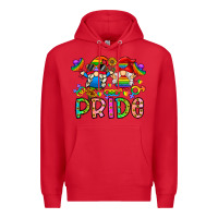 Red pride Premium Hoodie - CowhideDigitalArt