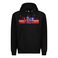 Black love america gnome libbey cup Premium Hoodie - HRA Design Shop