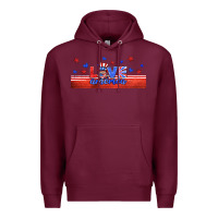 Burgundy love america gnome libbey cup Premium Hoodie - HRA Design Shop