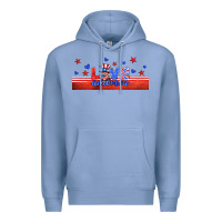 Colony Blue love america gnome libbey cup Premium Hoodie - HRA Design Shop