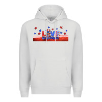 Dove Grey love america gnome libbey cup Premium Hoodie - HRA Design Shop