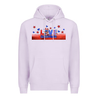 Lilac love america gnome libbey cup Premium Hoodie - HRA Design Shop