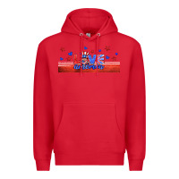Red love america gnome libbey cup Premium Hoodie - HRA Design Shop