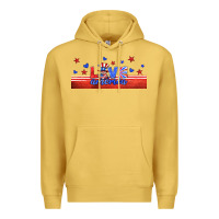 Antique Gold love america gnome libbey cup Premium Hoodie - HRA Design Shop