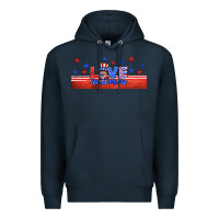 Navy love america gnome libbey cup Premium Hoodie - HRA Design Shop