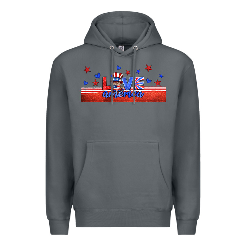 Love America Gnome Libbey Cup Premium Hoodie by HRA Design Shop | Teevron