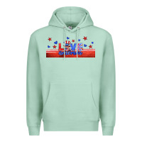 Seafoam love america gnome libbey cup Premium Hoodie - HRA Design Shop