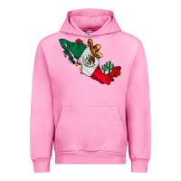 Fuchsia Pink mexico Urban Hoodie - CowhideDigitalArt