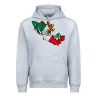 Heather Grey mexico Urban Hoodie - CowhideDigitalArt