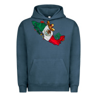 Pigment Midnight Navy mexico Urban Hoodie - CowhideDigitalArt