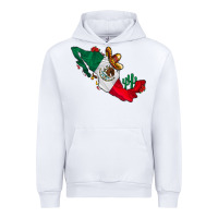 White mexico Urban Hoodie - CowhideDigitalArt